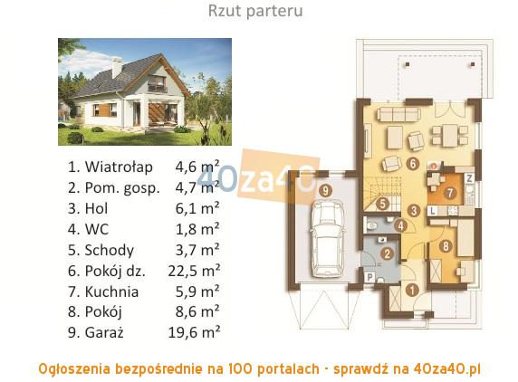 Dom na sprzedaż, powierzchnia: 170 m2, pokoje: 5, cena: 399 000,00 PLN, Kolbudy, kontakt: 663600035