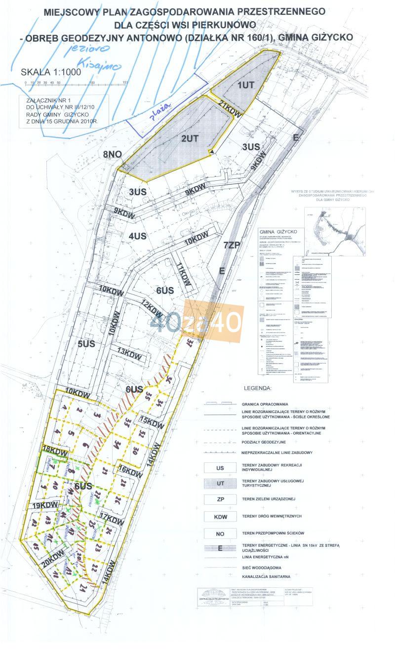 Działka na sprzedaż, 1000 m2, cena: 40 000,00 PLN, Giżycko, kontakt: 603606943 : 601259985