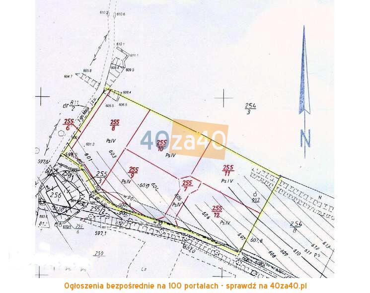 Działka na sprzedaż, 1010 m2, cena: 45 000,00 PLN, Jugów, kontakt: 74 872 45 90