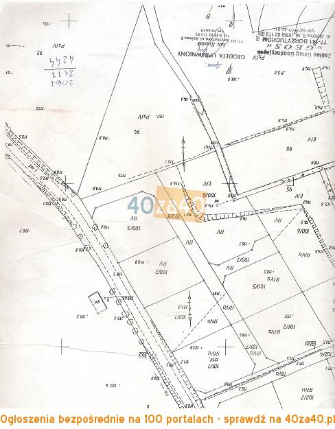 Działka na sprzedaż, 1152 m2, cena: 34 560,00 PLN, Borzytuchom, kontakt: 606933358