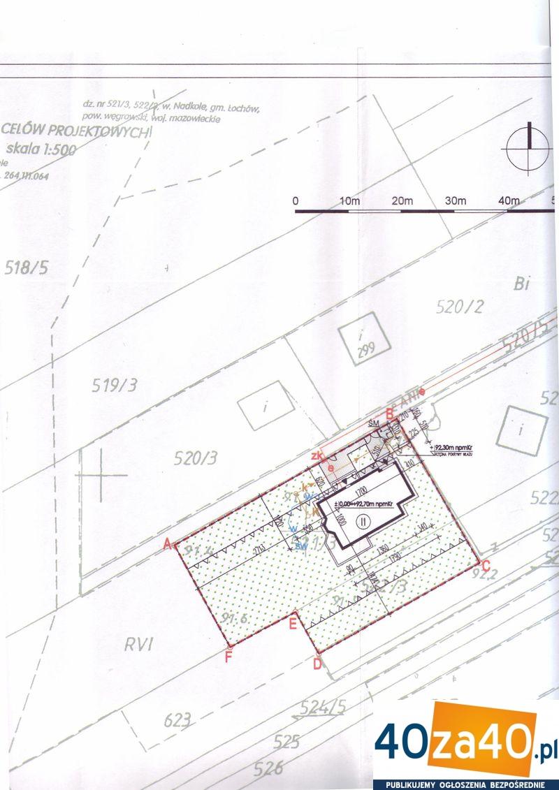 Działka na sprzedaż, 1418 m2, cena: 247 000,00 PLN, Nadkole, kontakt: 600850255