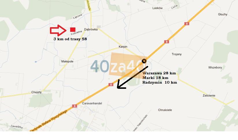 Działka na sprzedaż, 1624 m2, cena: 179 000,00 PLN, Dąbrówka, kontakt: 608466470