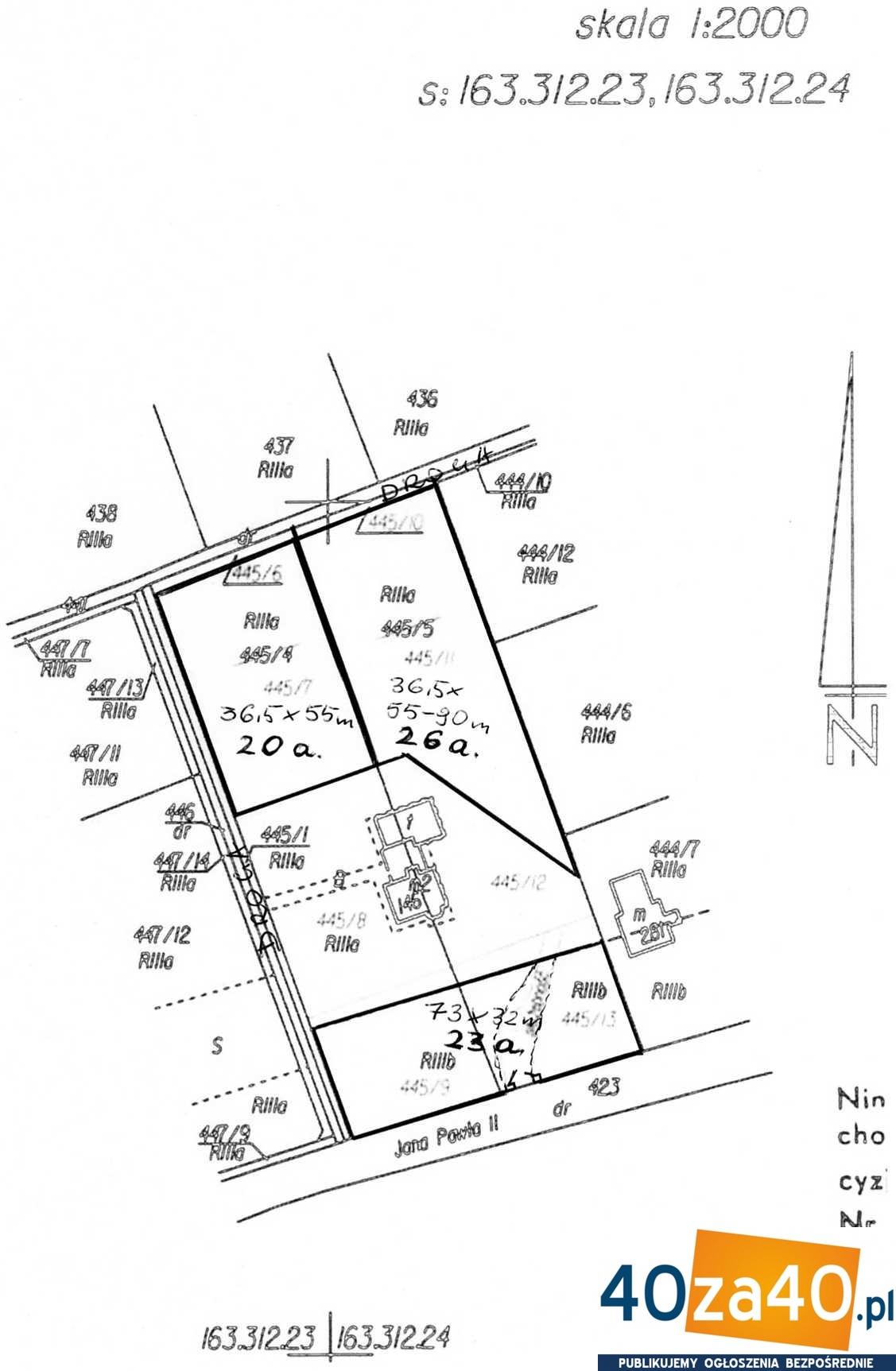 Działka na sprzedaż, 2300 m2, cena: 345 000,00 PLN, kontakt: 12 3888 757