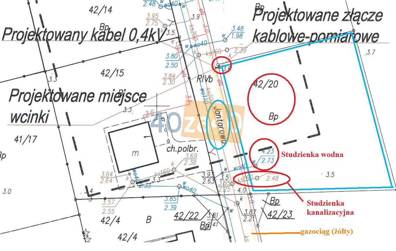 Działka na sprzedaż, 817 m2, cena: 192 000,00 PLN, Mielenko, kontakt: 664354873