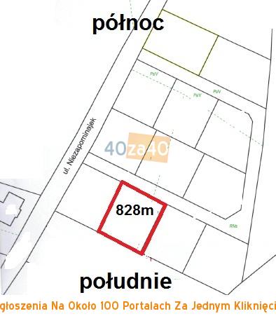 Działka na sprzedaż, 828 m2, cena: 165 000,00 PLN, Podlesie, kontakt: 602-627-610