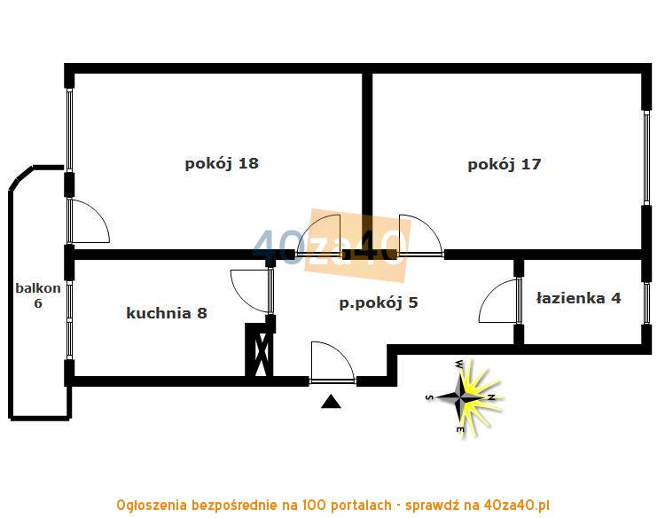 Mieszkanie do wynajęcia, pokoje: 2, cena: 1 300,00 PLN, Gdańsk, kontakt: 514302863