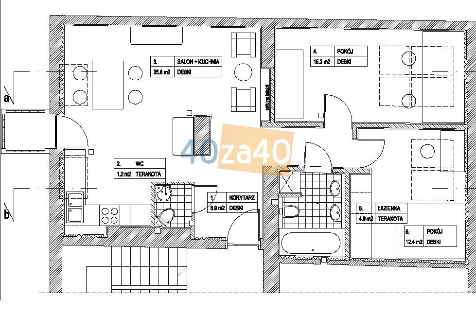 Mieszkanie do wynajęcia, pokoje: 3, cena: 2 050,00 PLN, Kraków, kontakt: 692445555