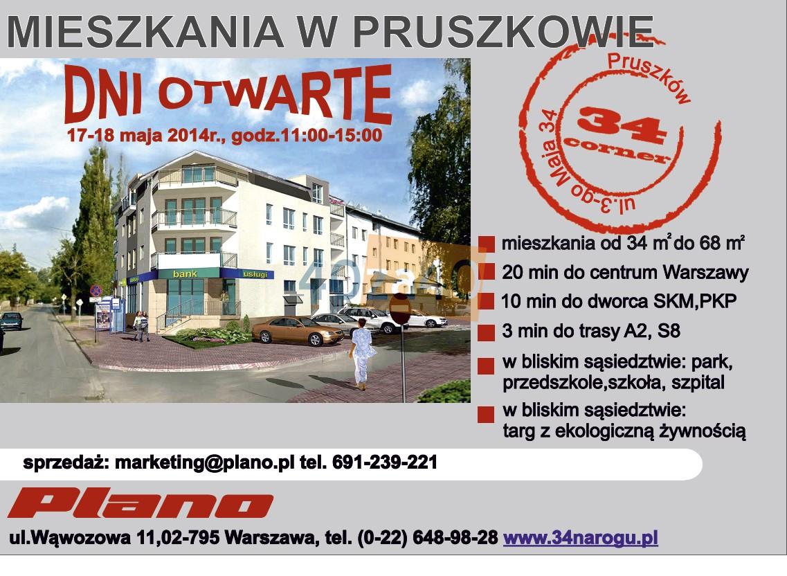 Mieszkanie na sprzedaż, pokoje: 2, cena: 229 500,00 PLN, Pruszków, kontakt: 691 239 221