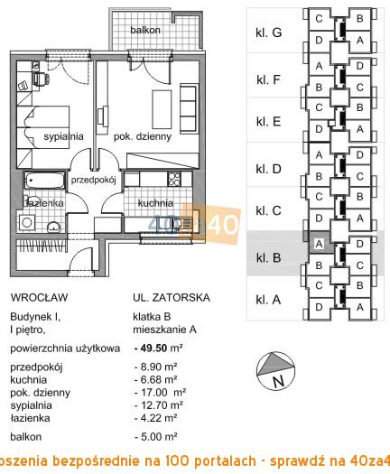 Mieszkanie na sprzedaż, pokoje: 2, cena: 260 000,00 PLN, Wrocław, kontakt: 601716435