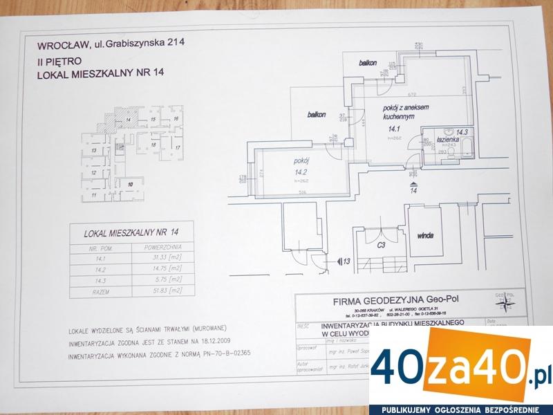 Mieszkanie na sprzedaż, pokoje: 2, cena: 370,00 PLN, Wrocław, kontakt: 501185566