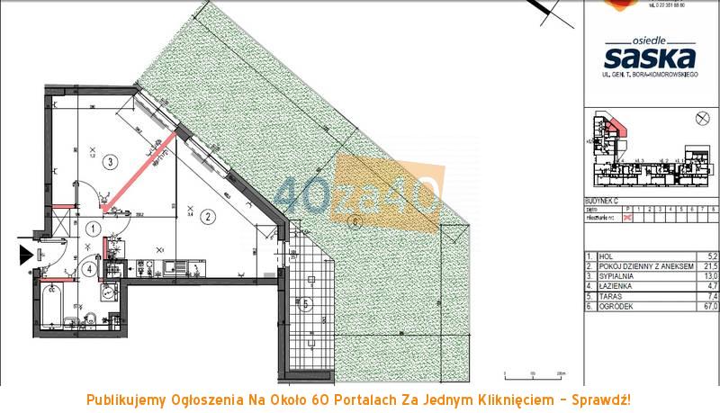 Mieszkanie na sprzedaż, pokoje: 2, cena: 386 000,00 PLN, Warszawa, kontakt: 606484064