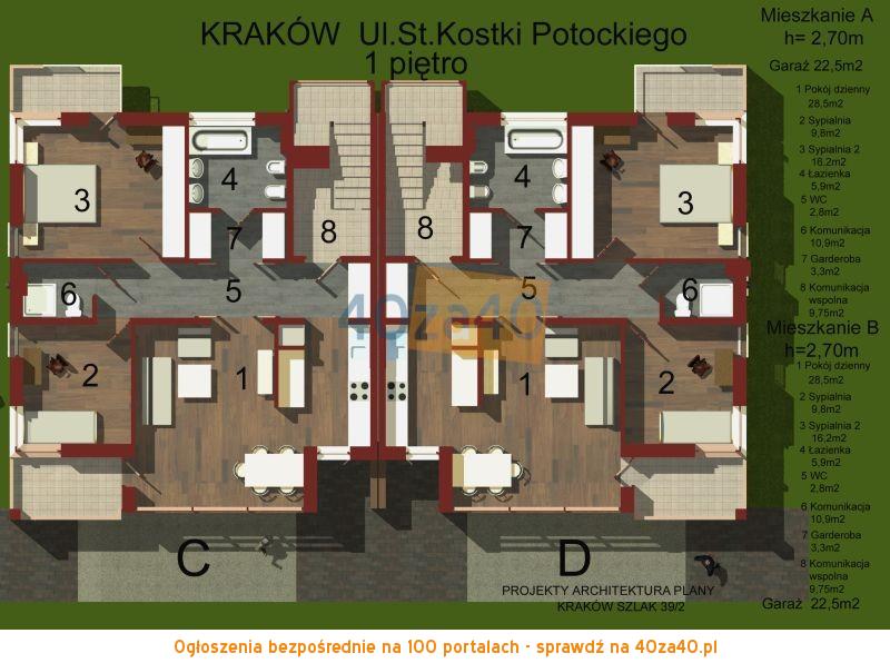 Mieszkanie na sprzedaż, pokoje: 4, cena: 449 000,00 PLN, Kraków, kontakt: 504220428