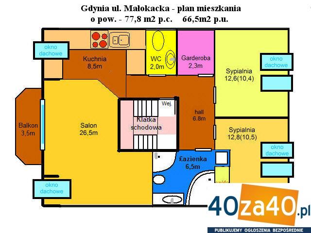 Mieszkanie na sprzedaż, pokoje: 4, cena: 459 000,00 PLN, Gdynia, kontakt: 694558255