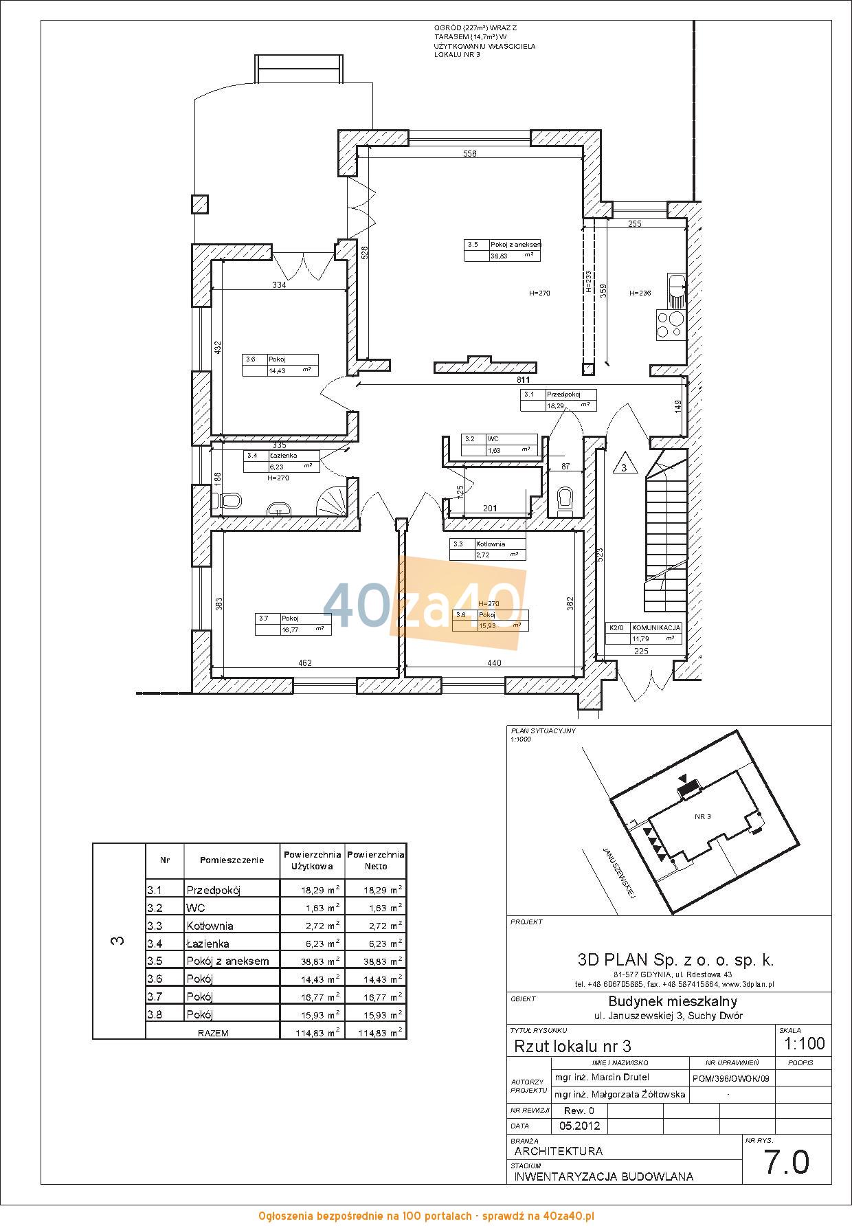 Mieszkanie na sprzedaż, pokoje: 5, cena: 582 000,00 PLN, Gdynia, kontakt: 601 210 195